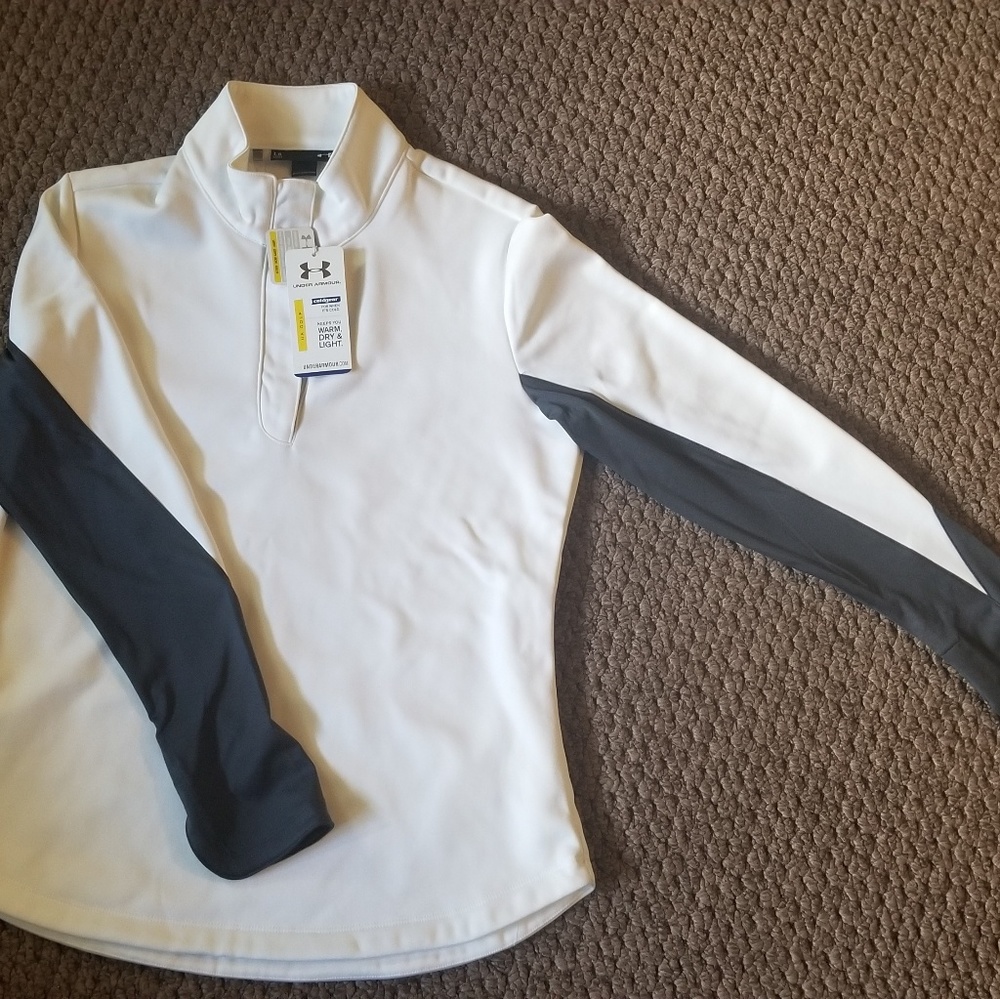 Under armour coldgear pullover half zip up hoodie